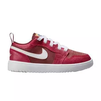 Кроссовки Air Jordan 1 Low ALT SE PS Bread, Butter, & Sole Kids, красные, темно-пони, Varsity-красные HF3204-200 35