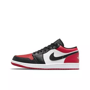 кроссовки Air Jordan 1 low bred toe 553558-612