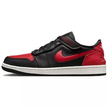 Кроссовки Air Jordan 1 Low FlyEase Bred Мужские Черный Summit-White Varsity-Red DM1206-067 40
