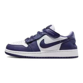 Кроссовки Air Jordan 1 Low FlyEase GS Sky J Purple Kids белые Sky-J-Light-Purple DN4639-515 39