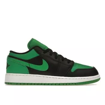 Кроссовки Air Jordan 1 Low GS Black Lucky Green Kids Белый 553560-065 36