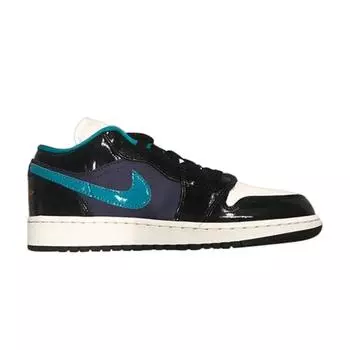 Кроссовки Air Jordan 1 Low GS Black Turbo Green Turbo-Green-White 553560-035