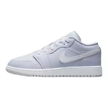 Кроссовки Air Jordan 1 Low GS Cobalt Bliss Kids, синие, белые, нейтрально-серые, FV8486-400 35.5