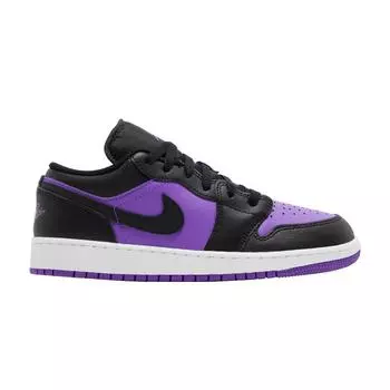 Детские кроссовки Air Jordan 1 Low GS Purple Venom Black White 553560-505 36
