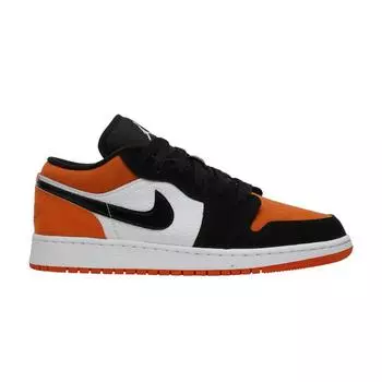 Кроссовки Air Jordan 1 Low GS Shattered Backboard Оранжевый Белый Черный 553560-128