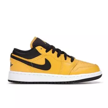 Кроссовки Air Jordan 1 Low GS University Gold Black Детские Белые 553560-700 36.5