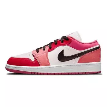 Кроссовки Air Jordan 1 Low GS White Pinksicle Kids Черные 553560-162 36