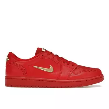 Кроссовки Air Jordan 1 Low Method of Make Gym Red женские металлические-золотые FN5032-607 38