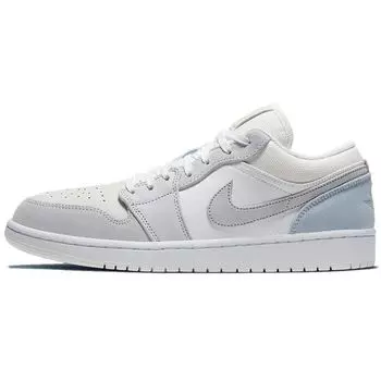 Кроссовки Air Jordan 1 Low Paris Unisex Серо-белые Небесно-серые CV3043-100 47.5