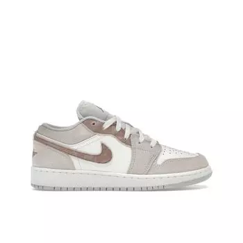 Кроссовки Air Jordan 1 Low SE GS Sail Archaeo Brown Kids Cream Legend-Light-Brown Neutral-Grey HF1863-200 39