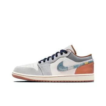 кроссовки Air Jordan 1 Low SE Repaired Denim Swoosh FZ5042-041