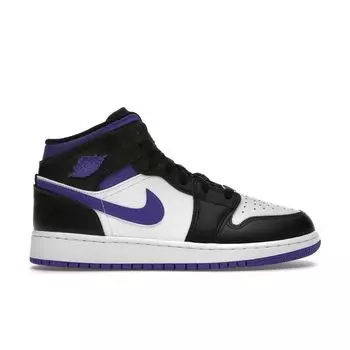 Кроссовки Air Jordan 1 Mid GS Dark Iris Purple Black White 554725-095 39