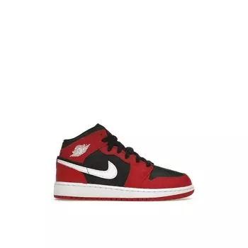 Кроссовки Air Jordan 1 Mid GS Gym красные черные белые детские DQ8423-061 40