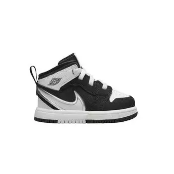 Кроссовки Air Jordan 1 Mid RM EasyOn TD черные белые детские FQ1283-001 27
