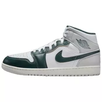 Кроссовки Air Jordan 1 Mid SE Oxidized Green Unisex White Sail Neutral-Grey FQ7720-103 43