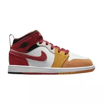 Кроссовки Air Jordan 1 Mid SE PS Picnic Kids Red Paprika Black DX2459-601 35