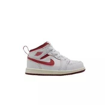 Кроссовки Air Jordan 1 Mid SE TD White Dune Red Baby Lobster Sail Vachetta-Tan FJ3466-160 27