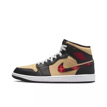 кроссовки Air Jordan 1 Mid Tartan Swoosh DZ5329-001