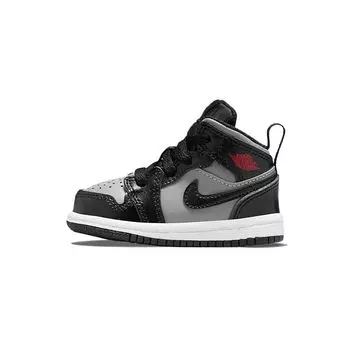 Кроссовки Air Jordan 1 Mid TD Shadow Baby Grey Black Particle-Grey 640735-096 25