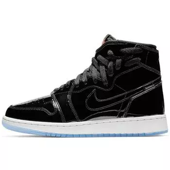 Кроссовки Air Jordan 1 Rebel XX Black Patent женские черно-инфракрасные AR5599-001
