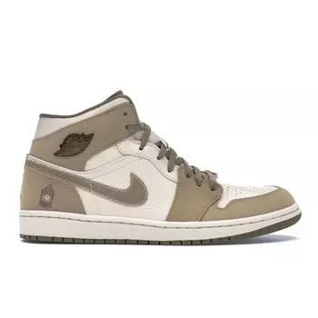 Кроссовки Air Jordan 1 Retro Armed Forces Мужские Белый Жемчужно-Белый Hay-Орех 325514-221