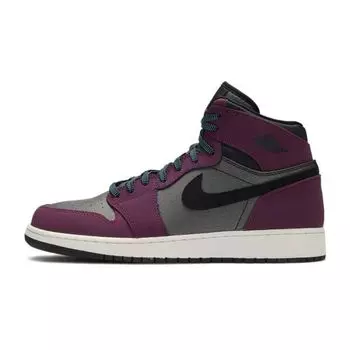 Кроссовки Air Jordan 1 Retro High GG Mulberry Kids Фиолетовый Темно-Серый Черный 332148-505
