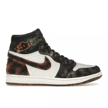 Кроссовки Air Jordan 1 Retro High OG Year of the Snake Unisex, черные, кремовые, многоцветные IB3165-091 35.5