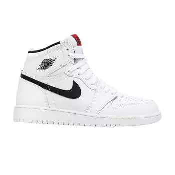 Кроссовки Air Jordan 1 Retro High OG BG Yin Yang Белый белый черно-белый 575441-102