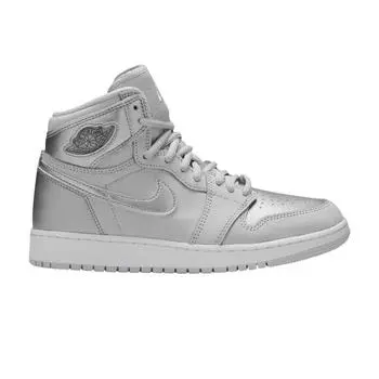 Детские кроссовки Air Jordan 1 Retro High OG CO.JP GS Tokyo Silver Neutral-Grey Metallic-Silver 575441-029