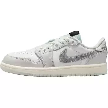 Кроссовки Air Jordan 1 Retro Low OG PS Year of the Snake Kids серые Summit-White Photon-Dust HF3205-100 28