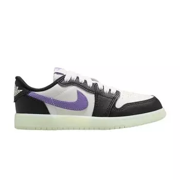 Кроссовки Air Jordan 1 Retro Low OG PS Black Raspberry Kids Volt-Tint HF0411-001 29.5