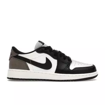 Кроссовки Air Jordan 1 Retro Low OG GS Mocha Kids белые черные темно-мокко CZ0858-102 36