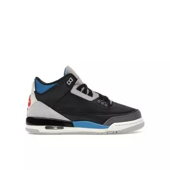 Кроссовки Air Jordan 3 Retro OG GS Rare Air Kids черные чили-красные нейтрально-серые IB8968-004 35.5