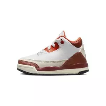 Кроссовки Air Jordan 3 Retro TD Mars Stone Baby White Black Team-Orange DV7026-108 27