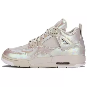 Кроссовки Air Jordan 4 Retro GG Pearl Kids Серые Light-Bone Cannon 742639-045