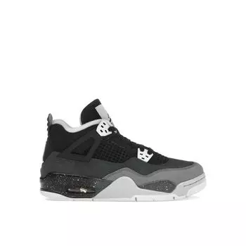 Кроссовки Air Jordan 4 Retro GS Fear 2024 Kids, цвет черный, белый, антрацитовый FQ8213-002 35.5