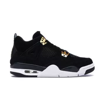 Кроссовки Air Jordan 4 Retro GS Royalty Kids Черный Металлик-Золотой 408452-032