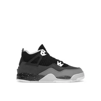 Кроссовки Air Jordan 4 Retro PS Fear 2024 Kids черные белые антрацитовые FV4537-002 29.5
