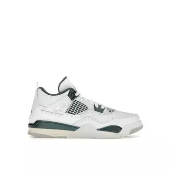 Кроссовки Air Jordan 4 Retro PS Oxidized Green Kids, белые, нейтрально-серые BQ7669-103 31.5