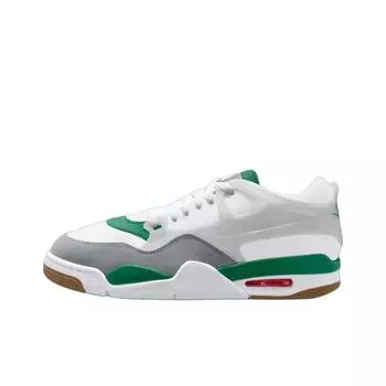 Кроссовки Air Jordan 4 RM Pine Green Unisex, белые, нейтрально-серые, волчьи, серые FQ7939-103 40.5