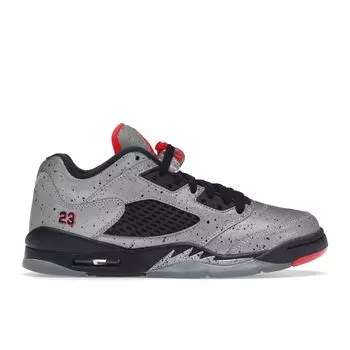 Кроссовки Air Jordan 5 Retro Low BG Neymar Kids Silver Reflect-Silver Black 846316-025