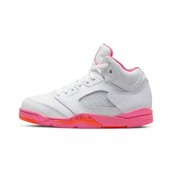 Кроссовки Air Jordan 5 Retro PS Pinksicle Kids White Safety-Orange 440893-168
