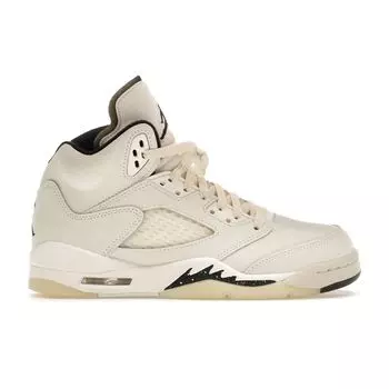 Кроссовки Air Jordan 5 Retro SE GS Sail Kids Cream Black Light-Orewood-Brown FQ3682-100 36