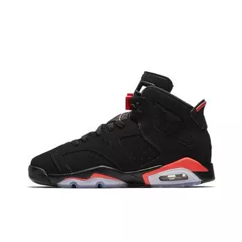 кроссовки Air Jordan 6 Black Infrared OG (2019) (GS) Black/Red 384665-060