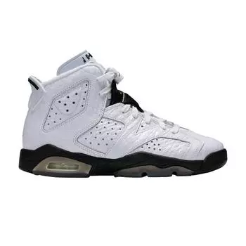 Кроссовки Air Jordan 6 Retro BG Alligator Kids Серый Нейтрально-Серый Черный 384665-110