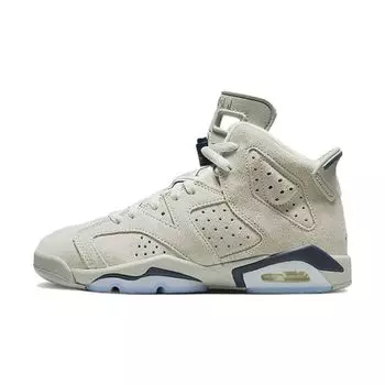 Кроссовки Air Jordan 6 Retro GS Georgetown Kids Grey Magnet College-Navy 384665-012 36