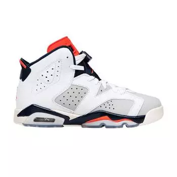 Кроссовки Air Jordan 6 Retro GS Tinker Kids Красный Белый Красно-Серый 384665-104