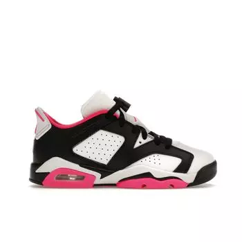 Кроссовки Air Jordan 6 Retro Low GS Fierce Pink Kids Белый Черный 768878-061 36