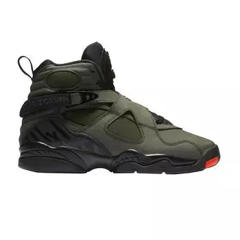 Кроссовки Air Jordan 8 Retro GS Take Flight Kids Green Sequoia Black-Wolf-Grey-Max-Orange 305368-305