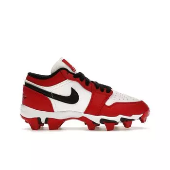 Кроссовки Air Jordan Jordan 1 Low Cleat GS Chicago Kids белые спортивные-красные черные HF6885-106 38
